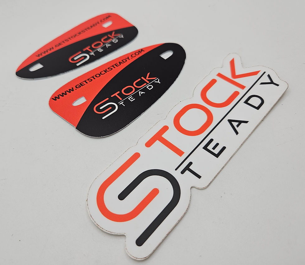 Thumbnail: Stock Steady Blinders for Shooting Glasses with Logo Sticker from Side
