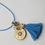 Thumbnail: Blue Shotgun Shell Tassle & Crystal Necklace
