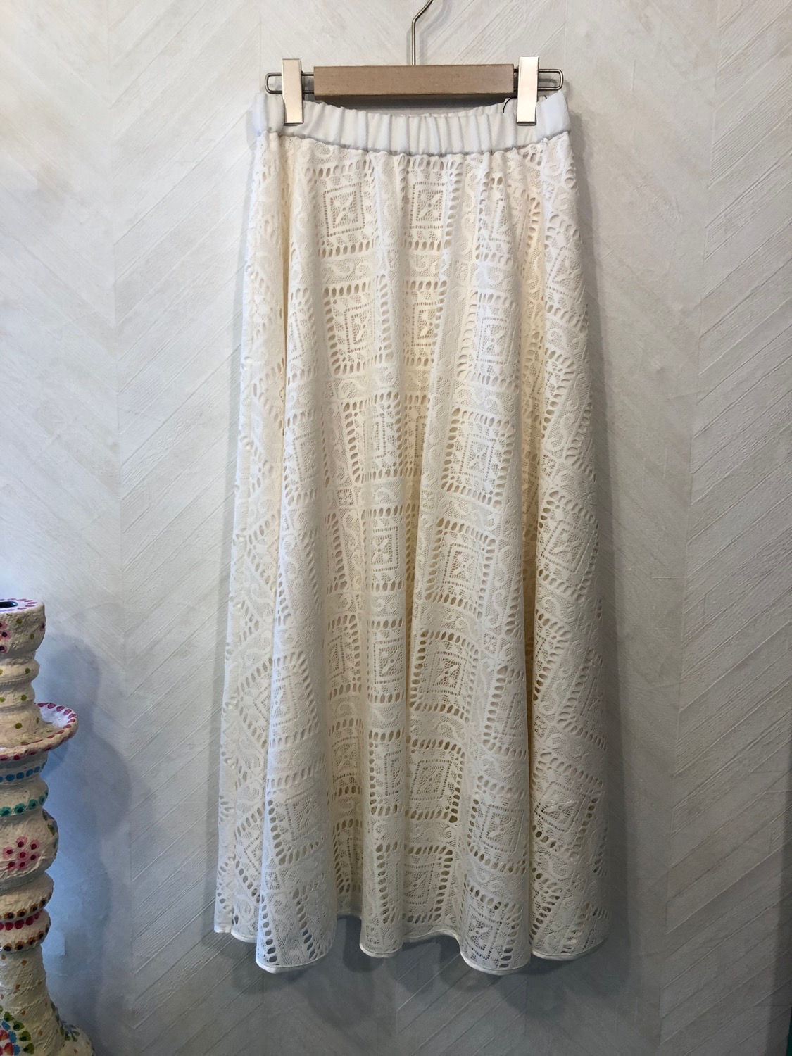 trois レーススカート(Offwhite)