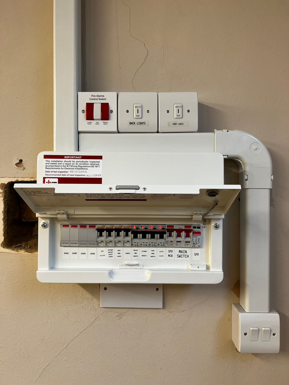 Community centre consumer unit.