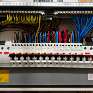 Consumer unit wiring.