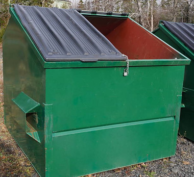 green dumpster