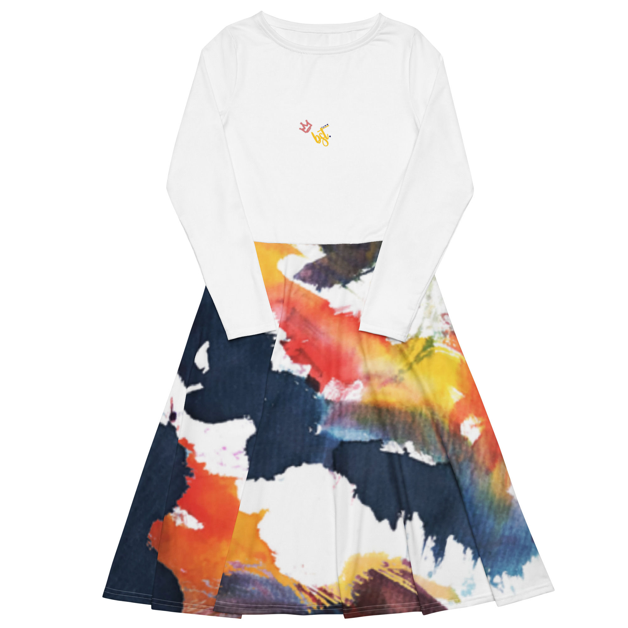 The Goddess long sleeve midi dress