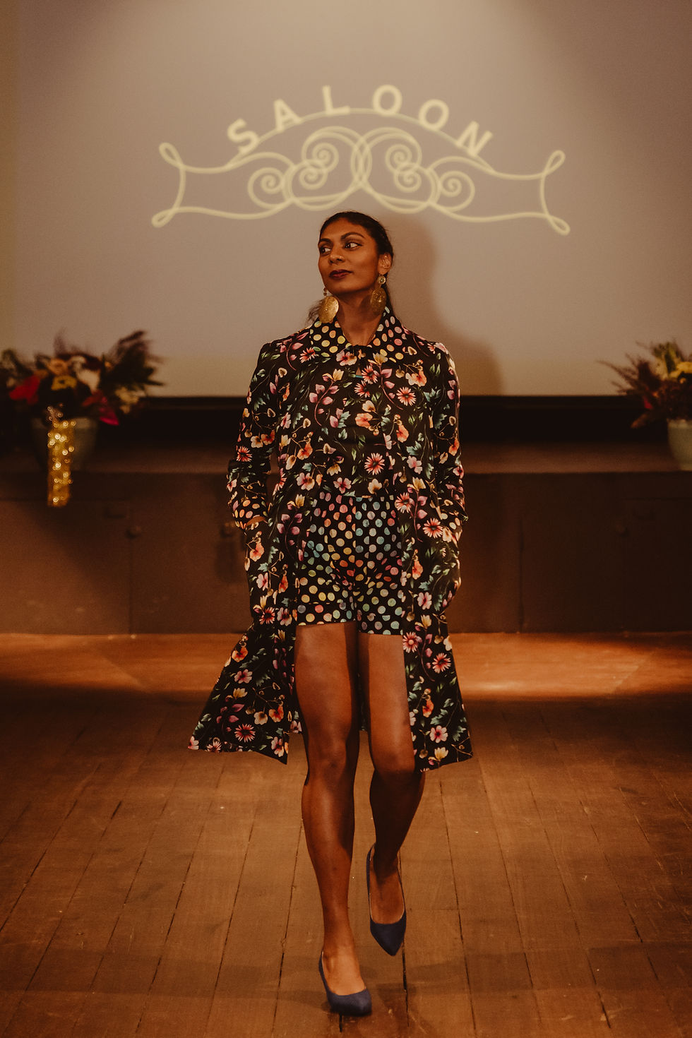 Thumbnail: VIVID NOIR BLOOM SHIRTDRESS