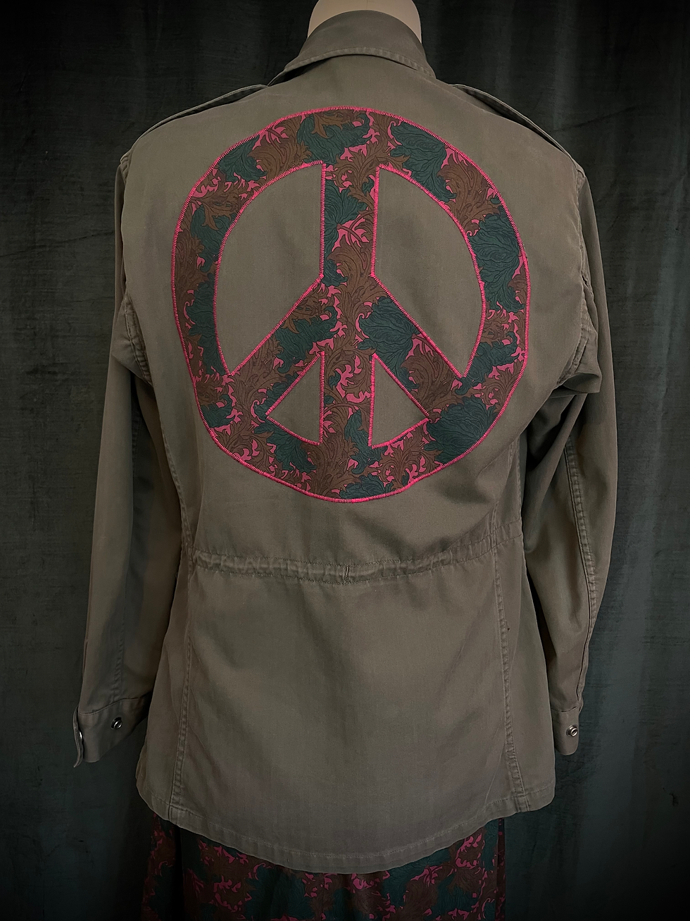 Thumbnail: LIBERTY PEACE UPCYCLED ARMY JACKET