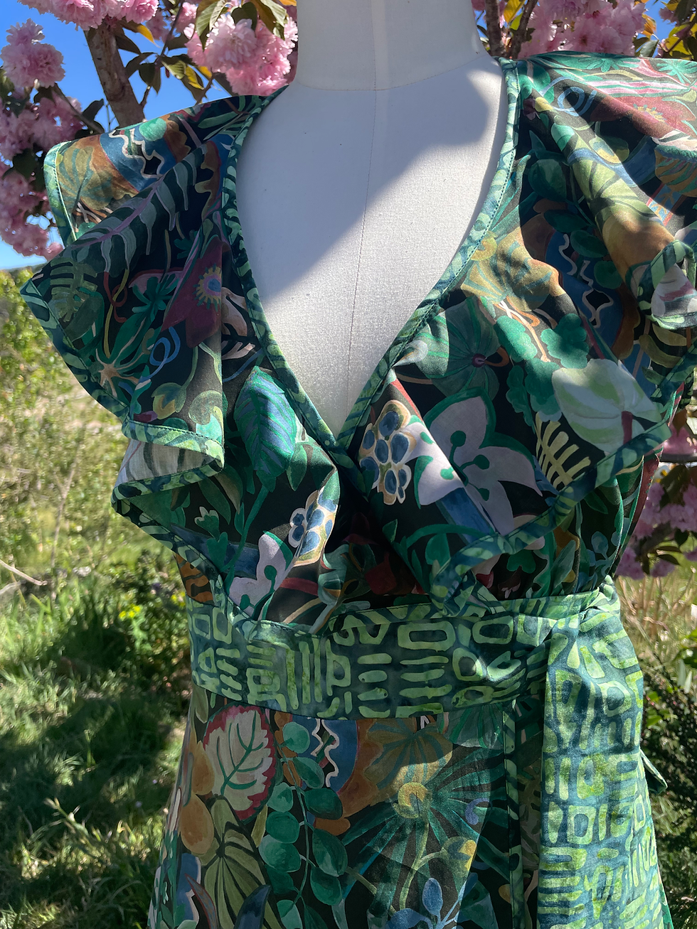 Thumbnail: JUNGLE CAMOUFLEUR WRAP DRESS