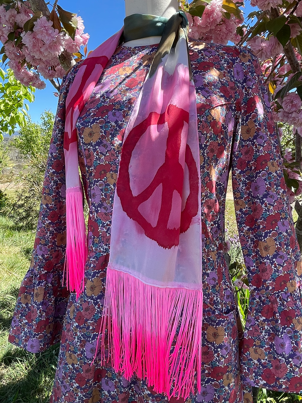 Thumbnail: FRINGE PEACE SCARVES