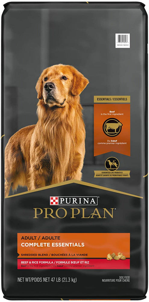 Purina Pro Plan With Probiotics High Protein Shredded Blend Beef & Rice Formul…