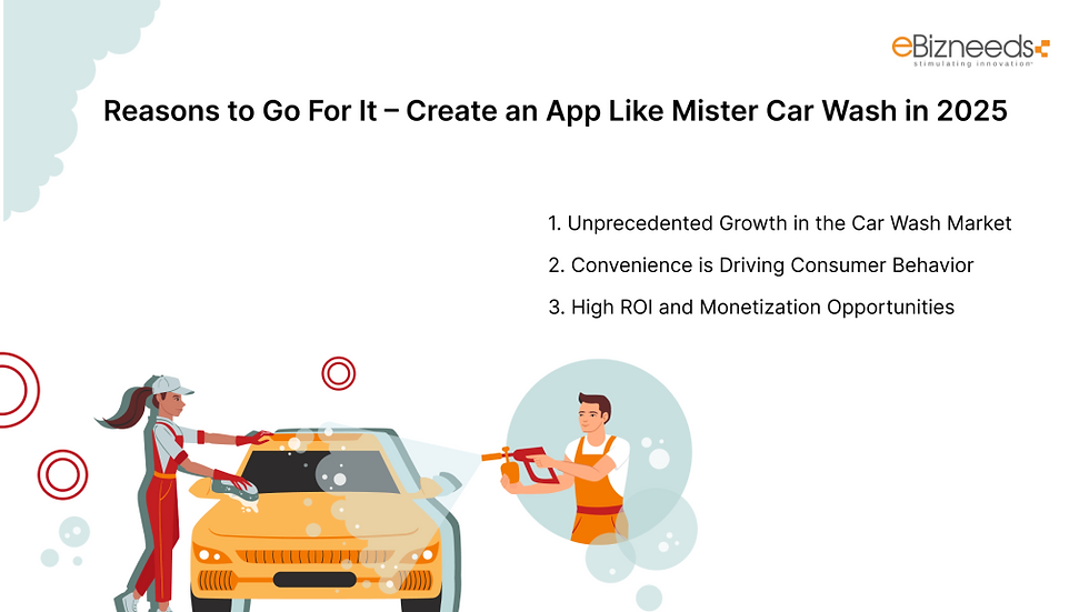 Reasons to Go For It – Create an App Like Mister Car Wash in 2025