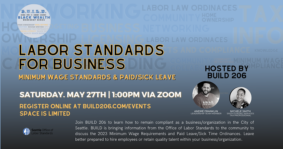 BUILD Black Wealth: Labor Standards for Business Workshop - Part II