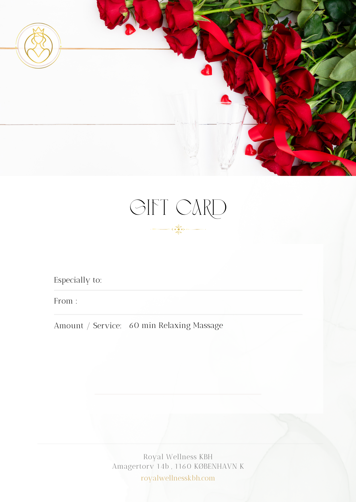 GIFT CARD / 60 MIN MASSAGE
