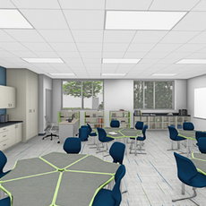First Look:  New Science Lab and Classroom Renderings for Gompers and Hufford Junior High School