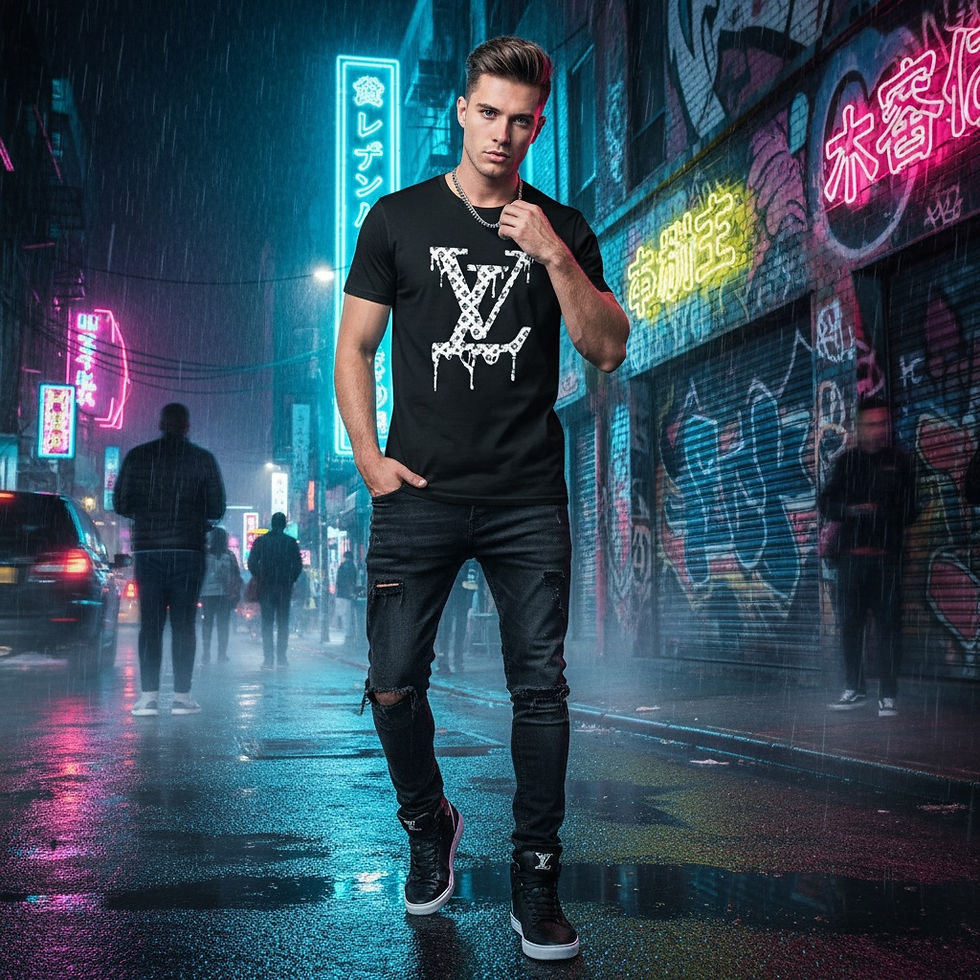 Drippy Luxury Logo T-Shirt - Unisex Softstyle Tee