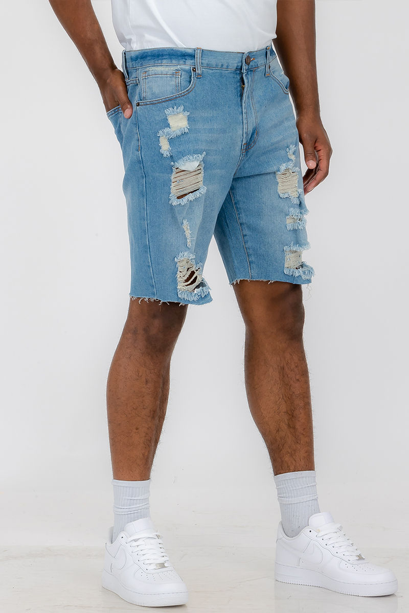 Thumbnail: Mens Distressed Denim Shorts