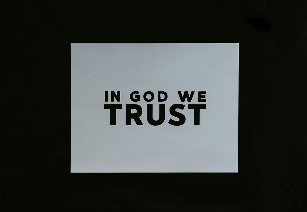 ...trust God...