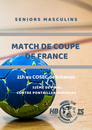 Coupe de France SENIORS MASCULINS 12/01/2019