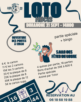 🎉🔥 LE LOTO DU HBCIS ARRIVE ! 🔥🎉