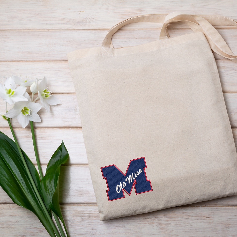 Thumbnail: M - Ole Miss Machine Embroidery Design 