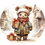 Thumbnail: Christmas Teddy Bears Ornaments