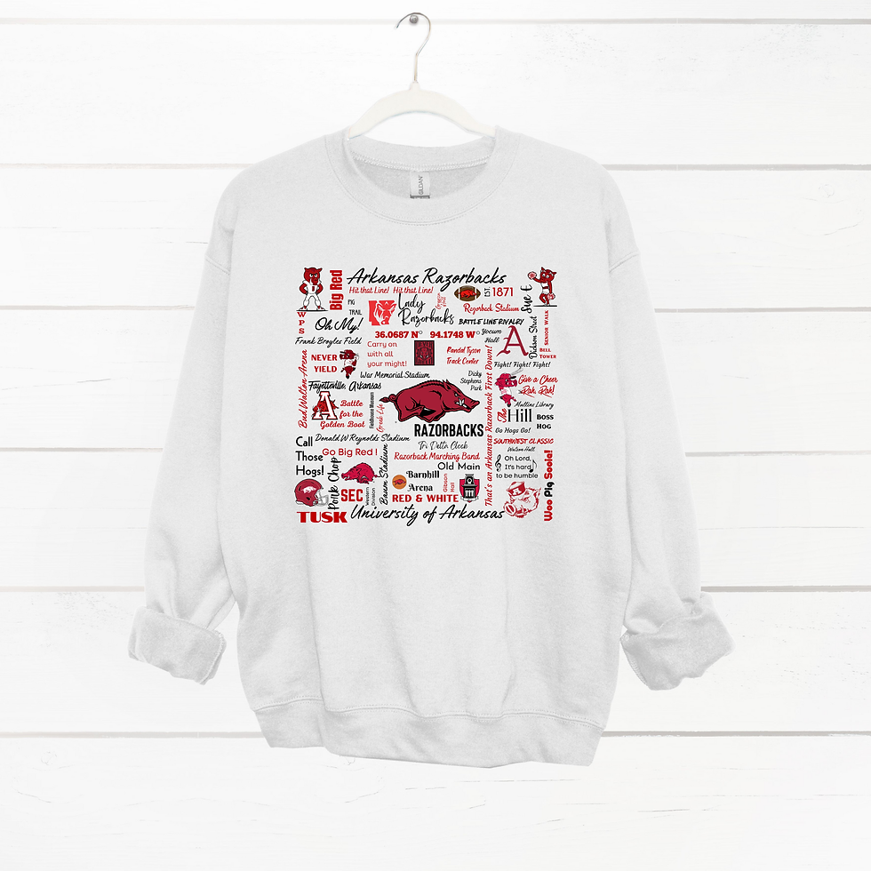Thumbnail: Arkansas Razorback Subway Art