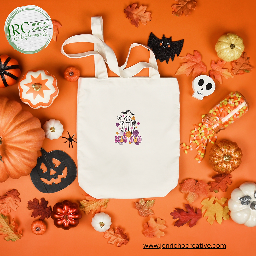 Thumbnail: Hey Boo, Flower Power Machine Embroidery Design