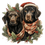 Thumbnail: Christmas Labrador Ornaments