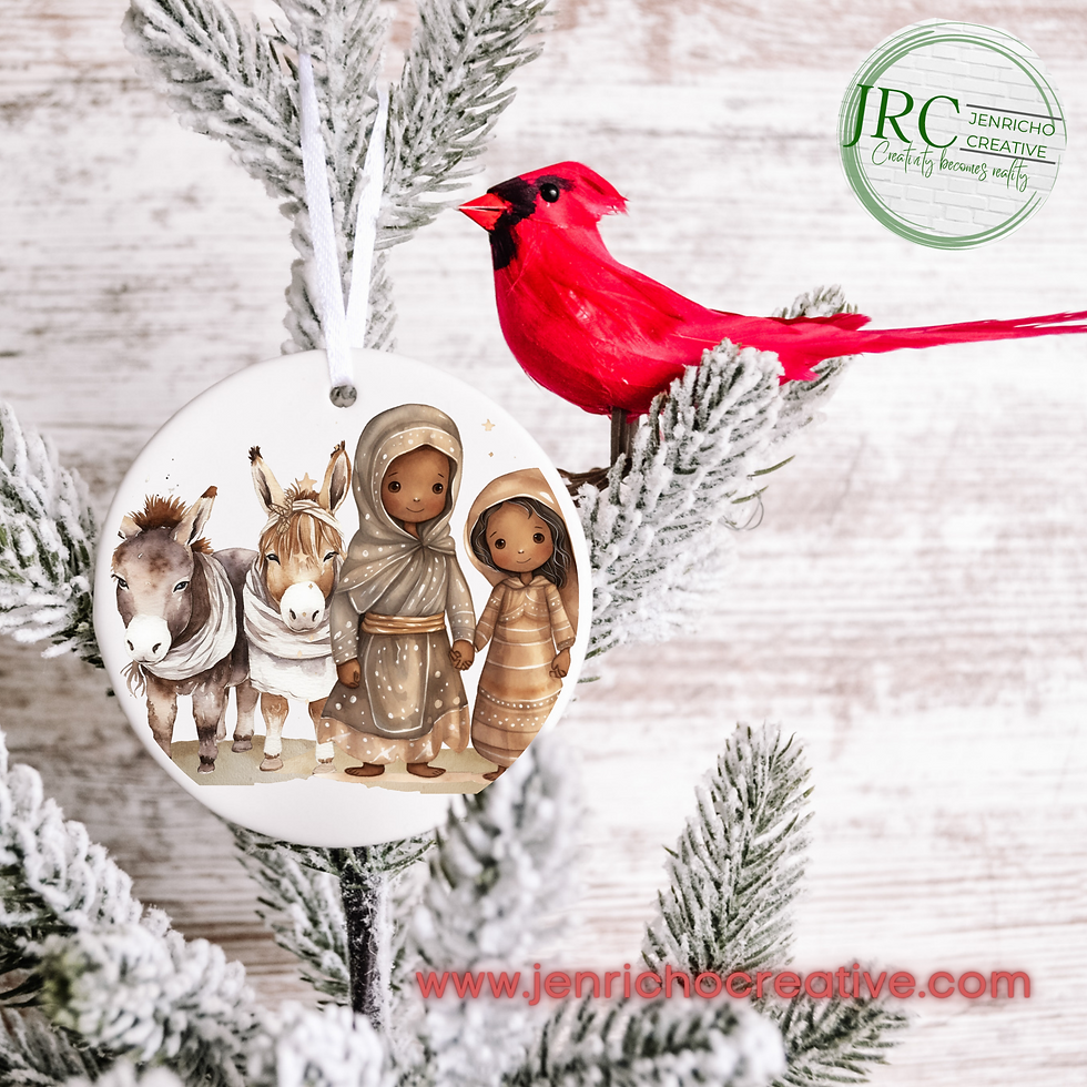 Thumbnail: Sweet Child Nativity Christmas Ornaments