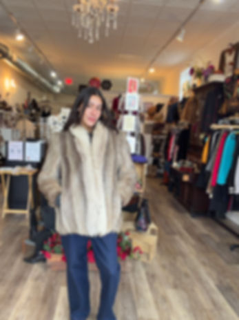 Vintage Coyote Fur Coat