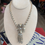 Thumbnail: MIRIAM HASKELL 1950s 60s Baroque Pearl Floral Medallion Pendant Necklace