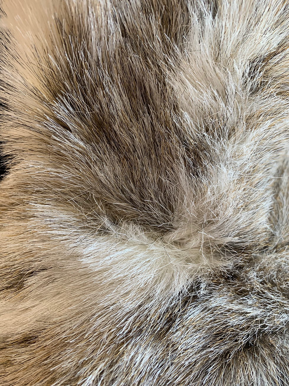 Thumbnail: Vintage Faux Snow Leopard Fur Coat