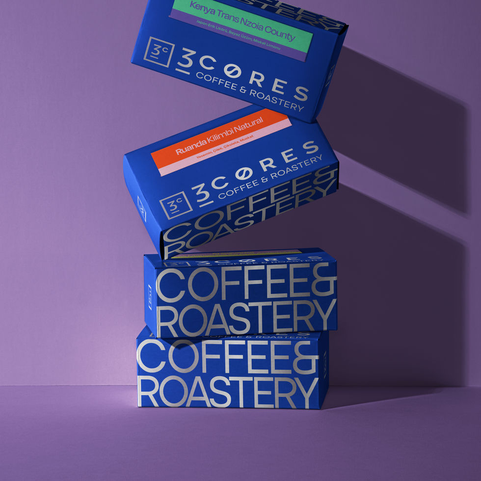 3 Cores Coffee & Roastery Branding Design