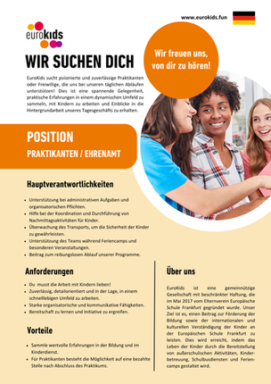 Praktikanten / Ehrenamt