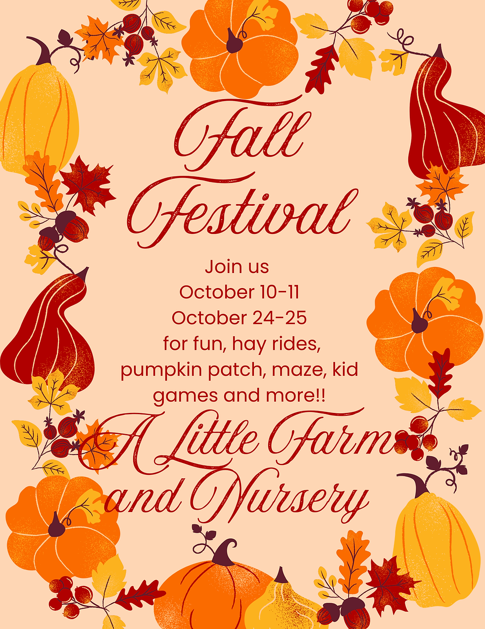 Fall Fest 10/10 10-3pm