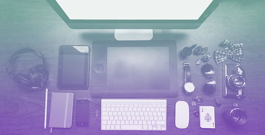 computer seen from overhead