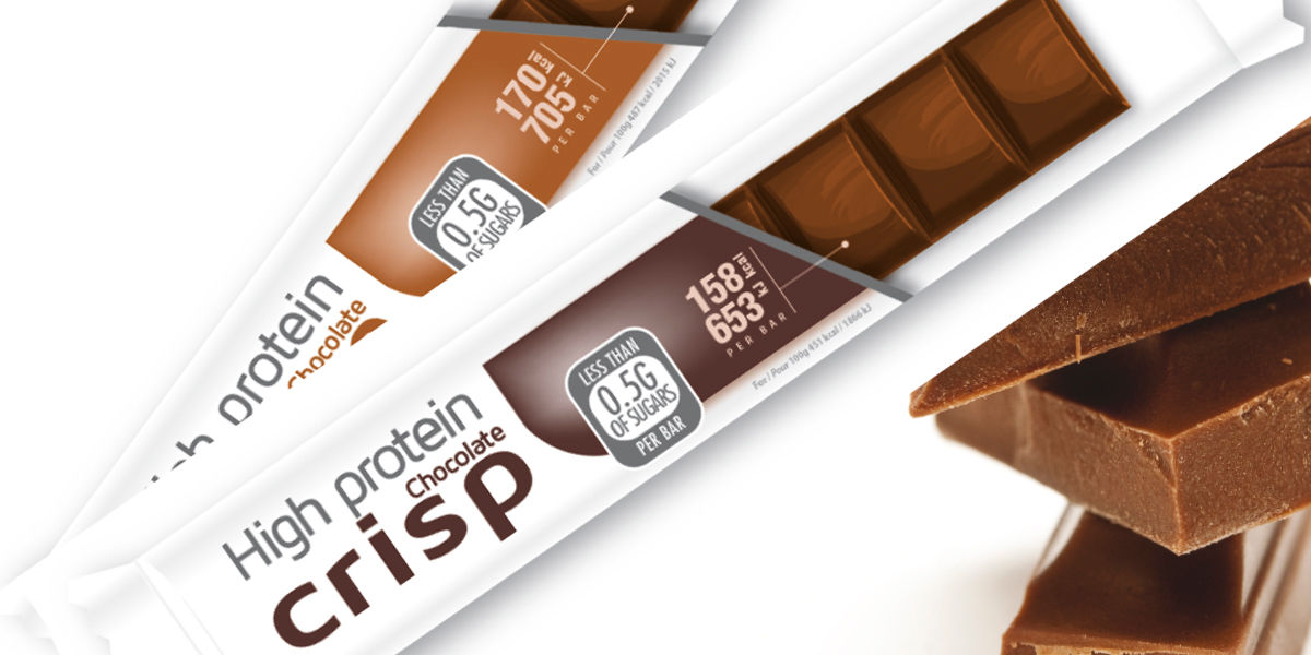 Μπάρα με γεύση κακάο με crisps (5 τεμάχια)