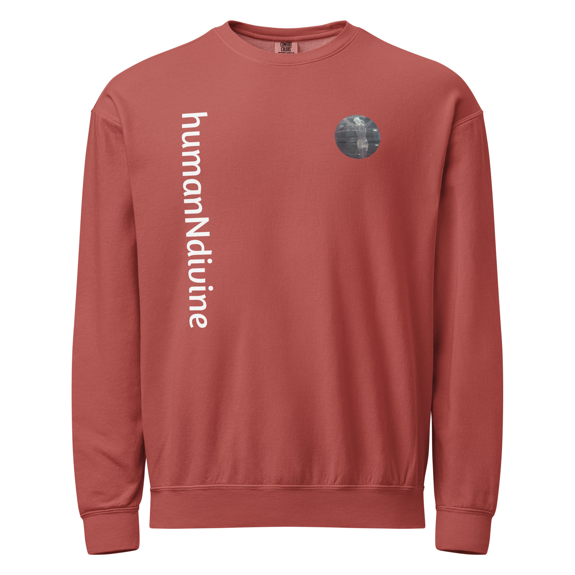 humanNdivine- Unisex fleece crewneck sweatshirt