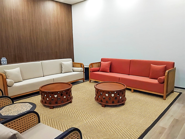 Clio 01 Sisal Carpet installed in POS Indonesia - Pedima