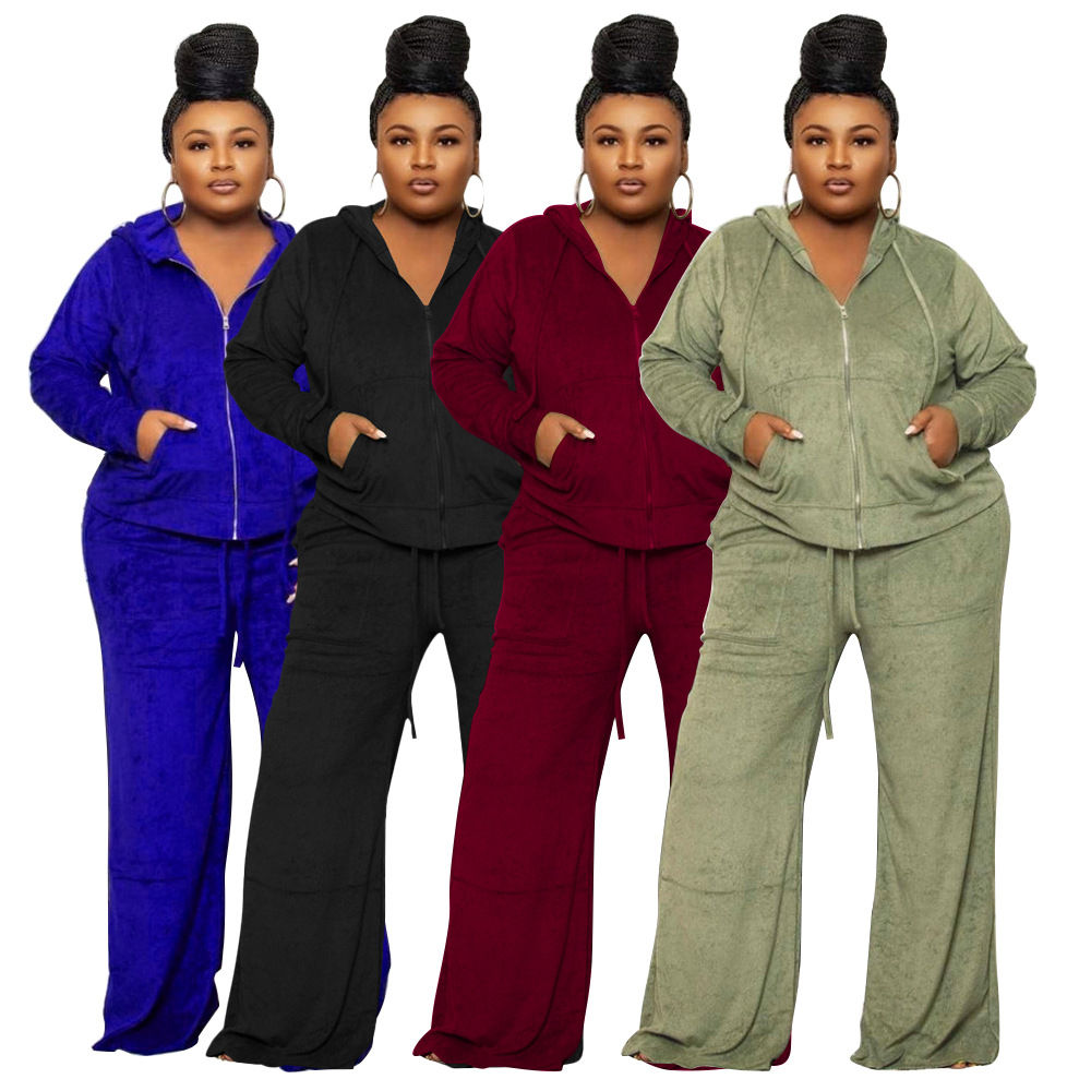 Women's High Waist Wide Leg Two-Piece Set