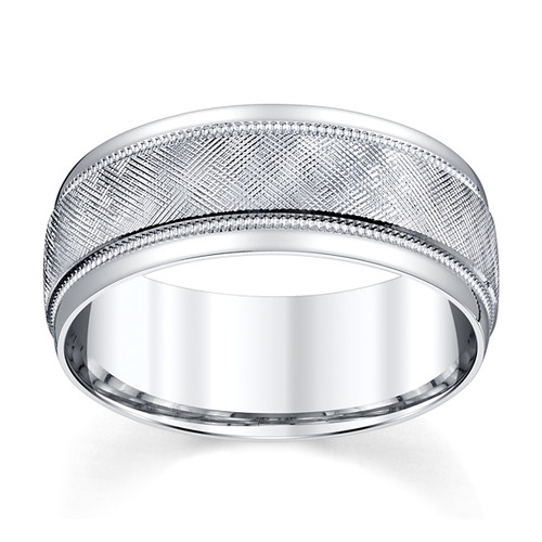 Novell 14K White Gold Wedding Band mysite