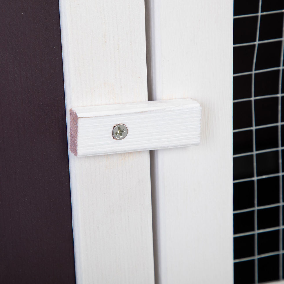 Thumbnail: Large 2 Layers Wooden Outdoor Bunny Rabbit Hutch With Ventilation Door Removable