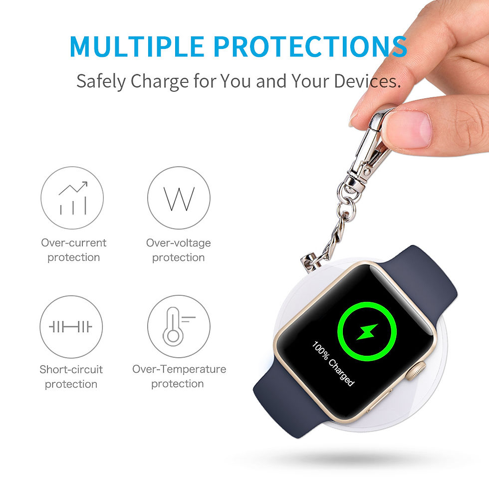 Thumbnail: CHOETECH 900mAh Apple Watch Wireless Charger Keychain