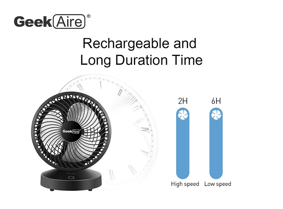 Thumbnail: Geek Aire CF4S Fan Portable rechargeable WiFi