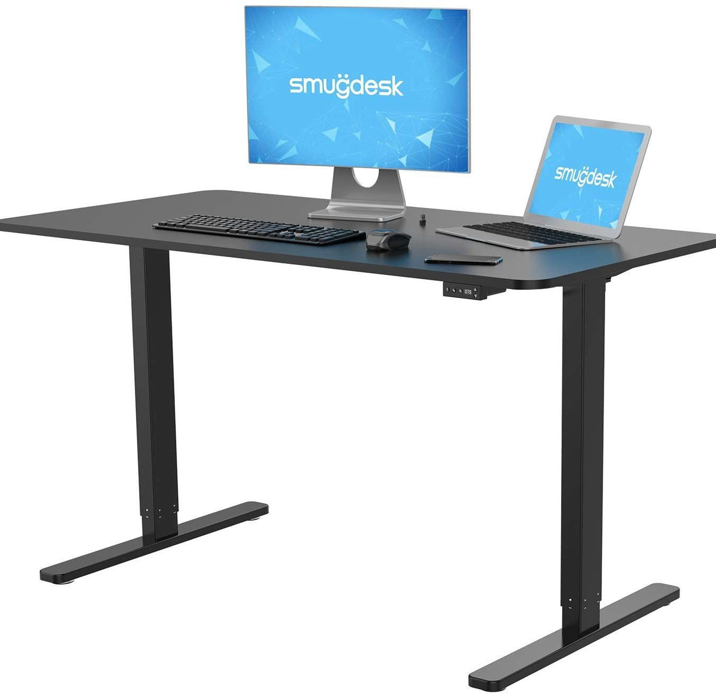 Smugdesk Standing Desk D-121D-4824IN-BK