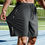 Thumbnail: Mens Lightweight Quick Dry Running Shorts Summer Athletic Polyester Comfortable 