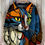 Thumbnail: Retro Sunset And Cute Cat Pattern 3D Printed Men's Crewneck Knitted Pullover Win