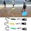 Thumbnail: 130cm TPU Surfboard Leash Adjustable Coiled SUP Spring Wrist Strap Stand-Up Padd