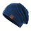 Thumbnail: 1pc Plus Velvet Mixed Color Versatile Knitted Hat For Men And Women, Ideal choic