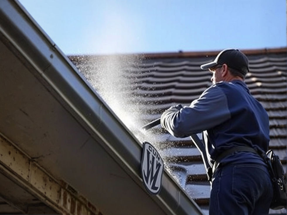 GUTTER CLEANING IN A DAY LIGHT BY A MAN IN A DAY LIGHT .jpg