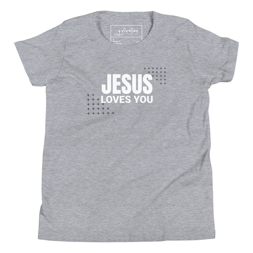 Thumbnail: Jesus Loves You - Youth Short Sleeve T-Shirt