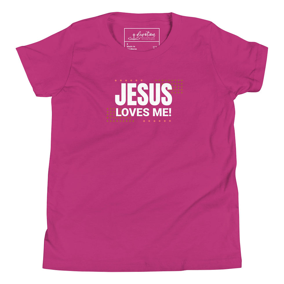 Thumbnail: Jesus Loves Me - Youth Short Sleeve T-Shirt